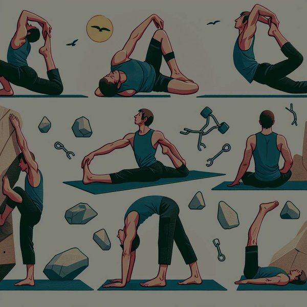 Quelle séquence de yoga peut aider à la récupération après une compétition d'escalade?